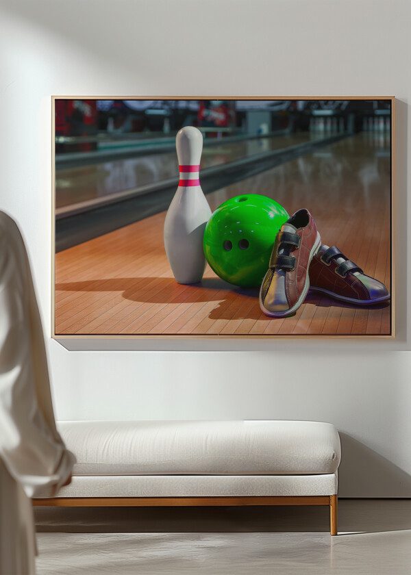 GREEN BOWLING BALL