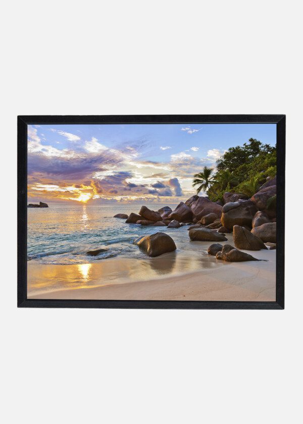 ROCKS ON SANDY BEACH