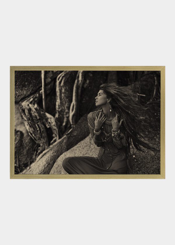 MODEL IN BROWN-TONED IMAGE