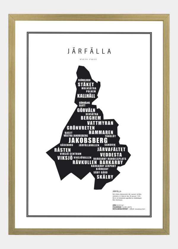 TEXT KARTA JÄRFÄLLA (SVART)