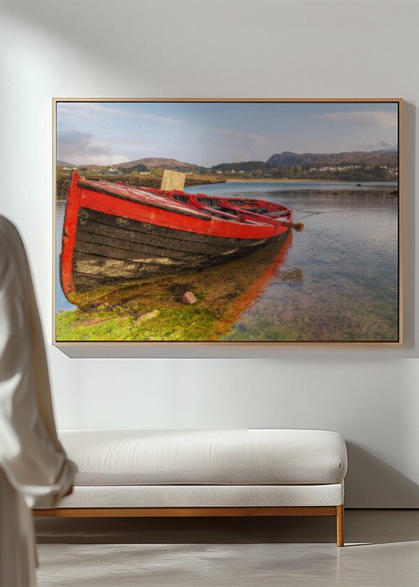 RED-PAINTED ROWING