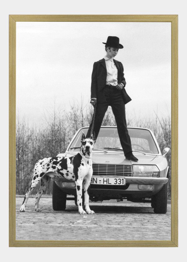 MODEL WITH DOG