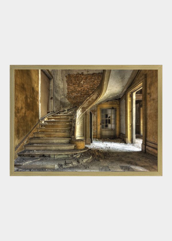 STAIRS IN OLD HOUSE