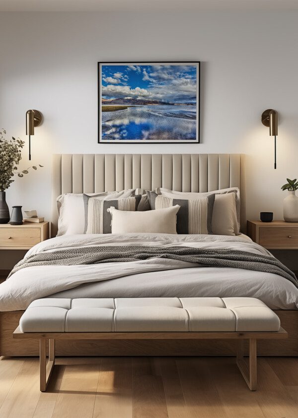 SKY, MOUNTAINS AND WATER