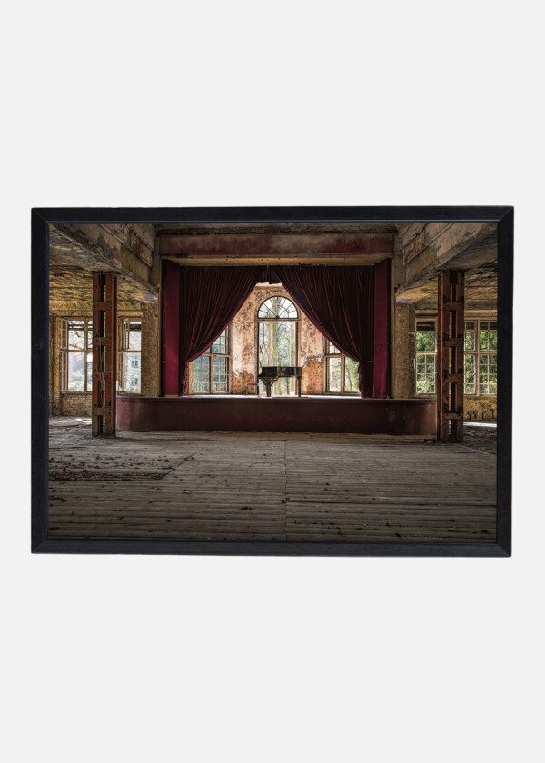 OLD INTERIOR WITH GRAND PIANO