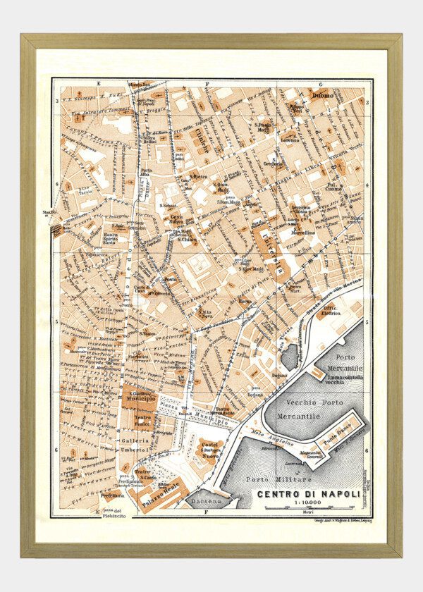 CENTRO DI NAPOLI, ITALIEN 1928