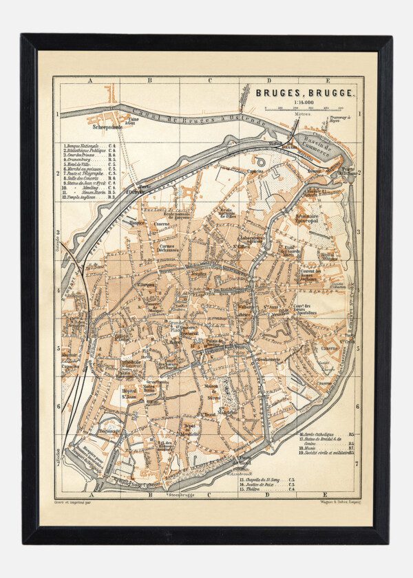 BRUGES, BELGIEN 1897