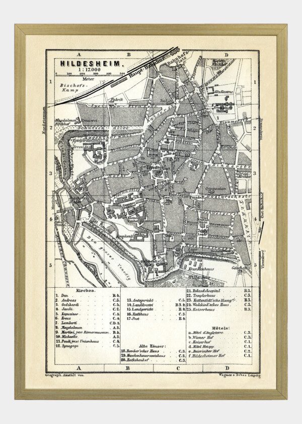 HILDESHEIM, TYSKLAND 1897