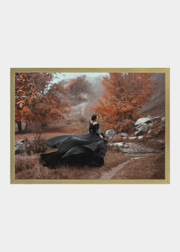 GIRL IN A BLACK DRESS