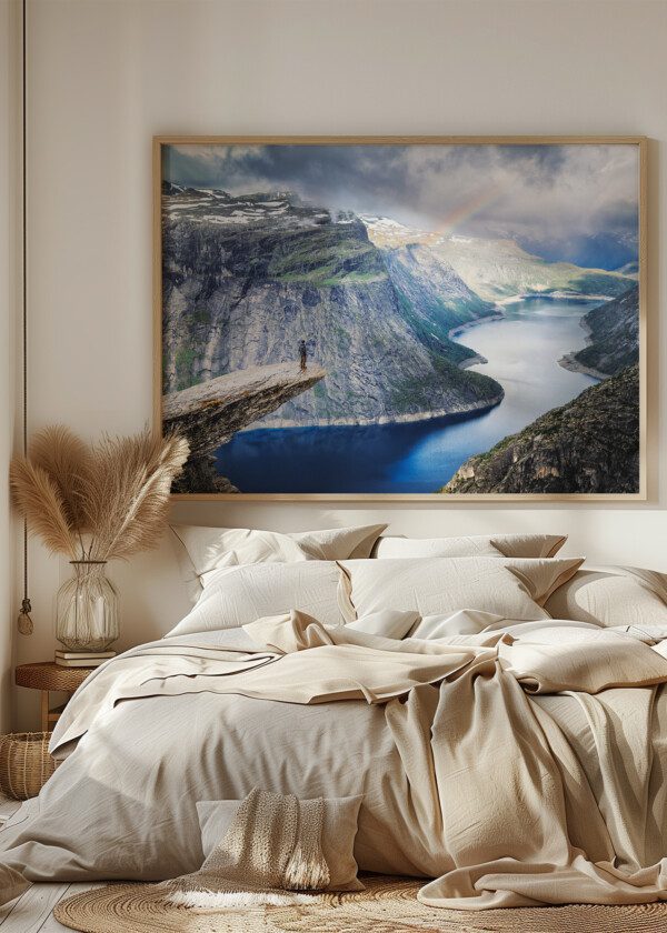 BEAUTIFUL LANDSCAPE OF WILD NATURE IN NORWAY, SCANDINAVIA