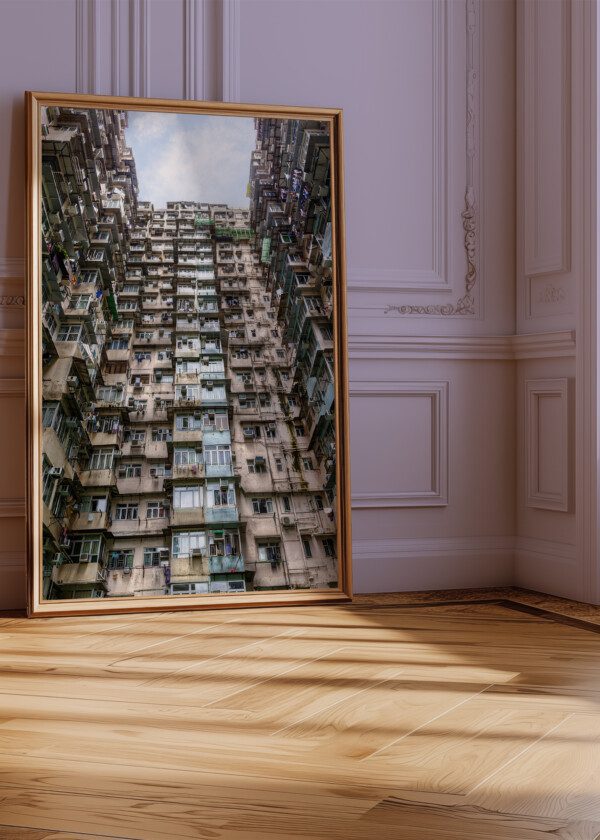 OVER-CROWDED HOUSING IN HONG KONG'S OLD RESIDENTIAL DISTRICT OF QUARRY BAY
