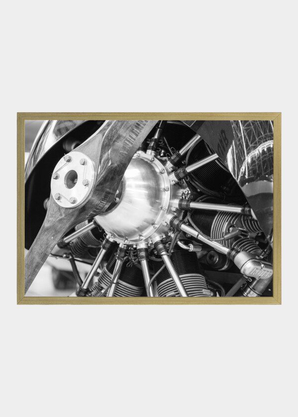 CLOSE UP OF AEROPLANE PROPELLER