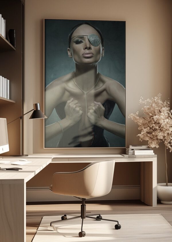 BLACK HAIR YOUNG WOMAN PORTRAIT
