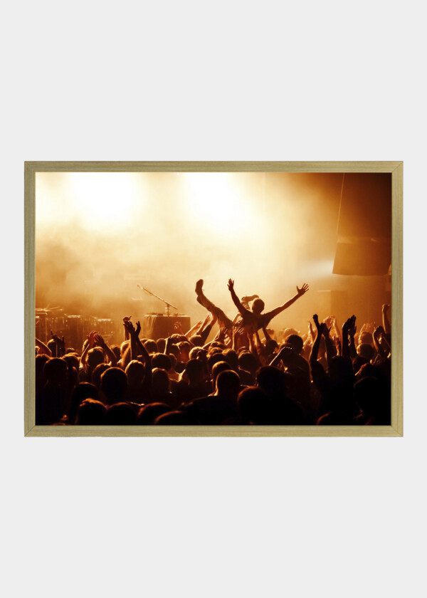 CROWD SURFING DURING A MUSICAL PERFORMANCE