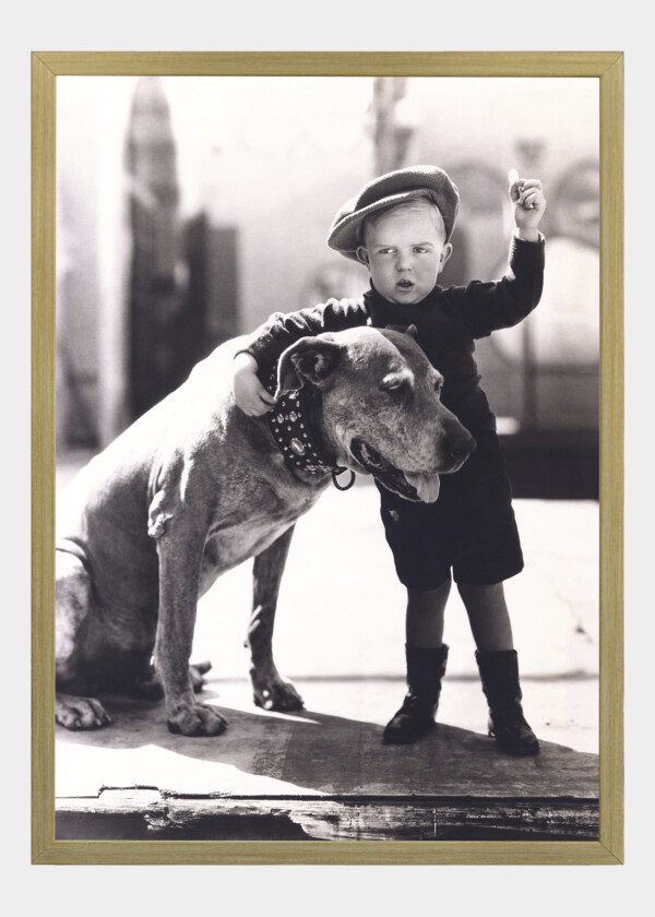 LITTLE BOY AND HIS DOG