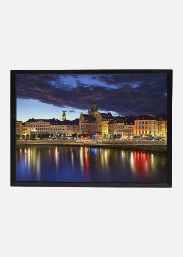 SWEDEN DURING TWILIGHT BLUE HOUR