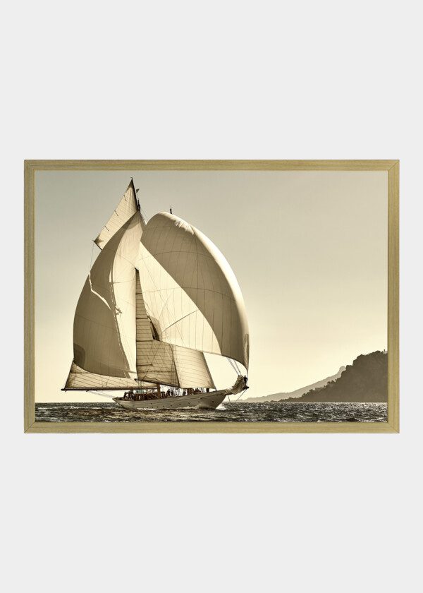 CLASSIC YACHTS UNDER SAIL WITH SPINNAKERS AT THE REGATTA