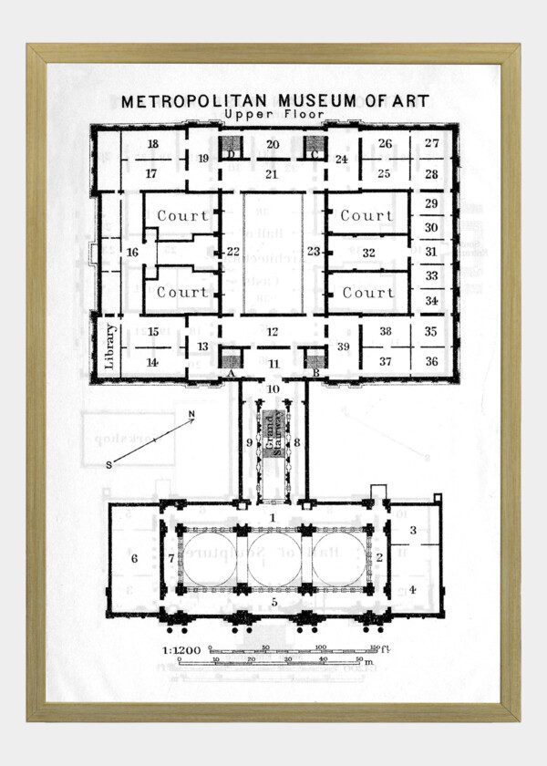 METROPOLITAN MUSEOM OF ART UPPER FLOOR, USA 1922