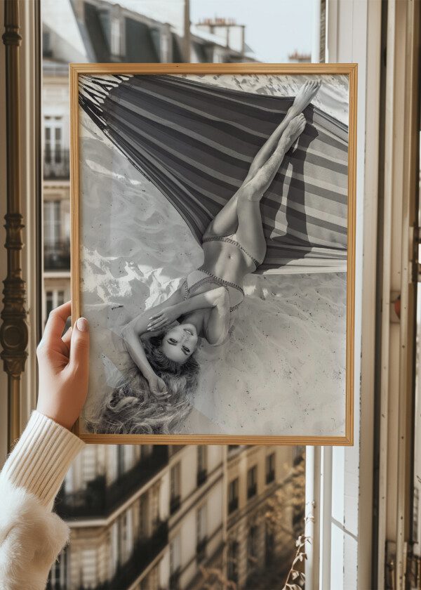 SEXY GIRL SITTING ON HAMMOCK
