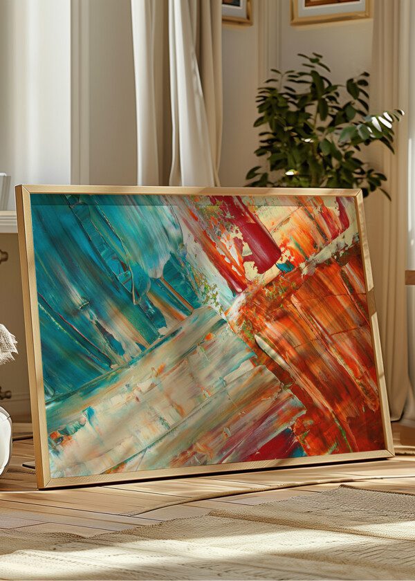 PAINTED CANVAS AS BACKGROUND