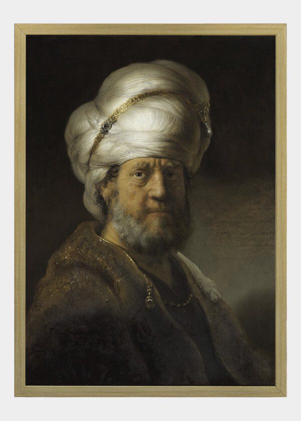 MAN IN ORIENTAL DRESS, BY REMBRANDT VAN RIJN, 1635