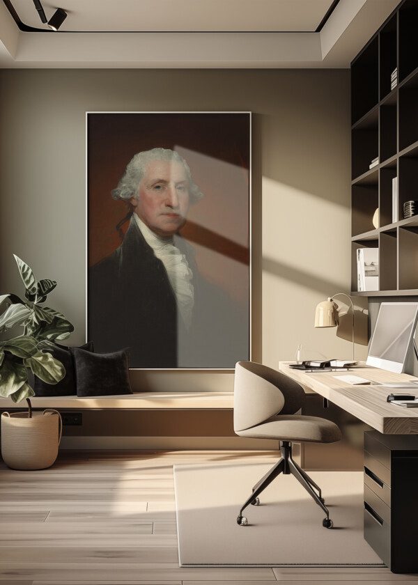 GEORGE WASHINGTON, BY GILBERT STUART (VAUGHAN-SINCLAIR PORTRAIT), 1795