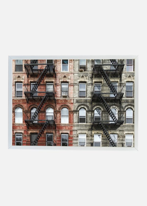 OLD BRICK APARTMENT BUILDINGS IN THE EAST VILLAGE OF MANHATTAN, NEW YORK CITY