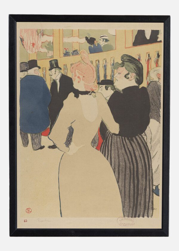 MOULIN ROUGE LA GOULUE AND HER SISTER, BY HENRI DE TOULOUSE-LAUTREC, 1892