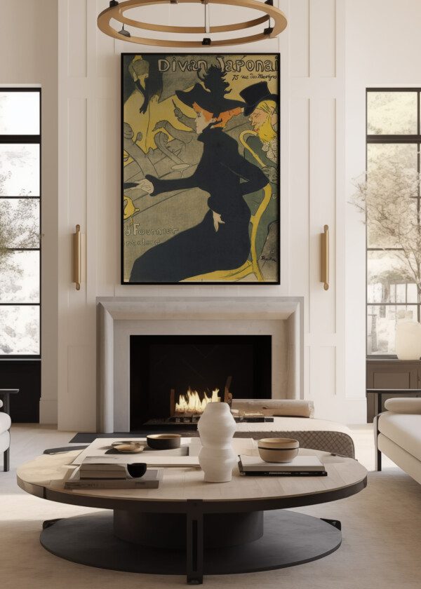 DIVAN JAPONAIS, BY HENRI DE TOULOUSE-LAUTREC, 1892-93