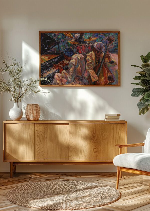 JAZZ SINGER, JAZZ CLUB, JAZZ BAND,OIL PAINTING, ARTIST ROMAN NOGIN