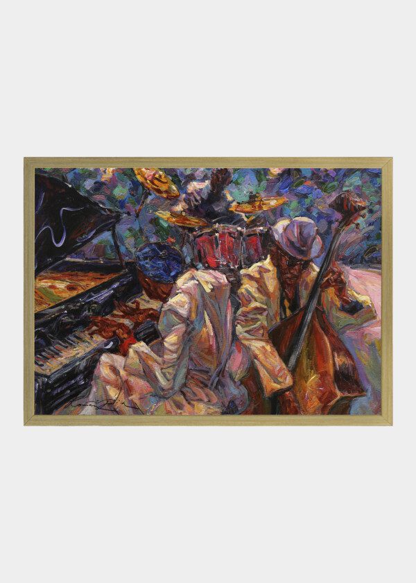 JAZZ SINGER, JAZZ CLUB, JAZZ BAND,OIL PAINTING, ARTIST ROMAN NOGIN