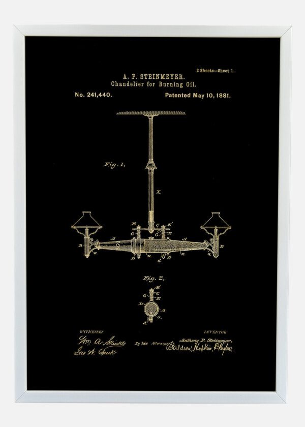 CHANDELIER FOR BURNIGN OIL