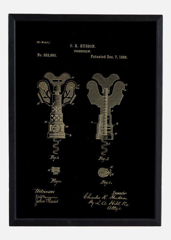 Motiv: Patent Print - Corkscrew