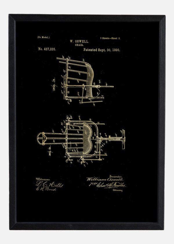 Motiv: Patent Print - Chair Fig 2-3