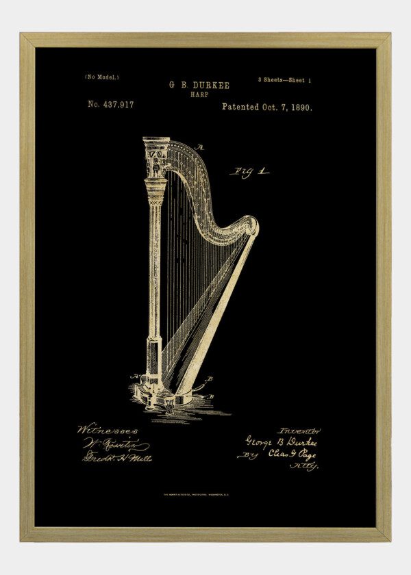 Motiv: Patent Print - Harp Fig1